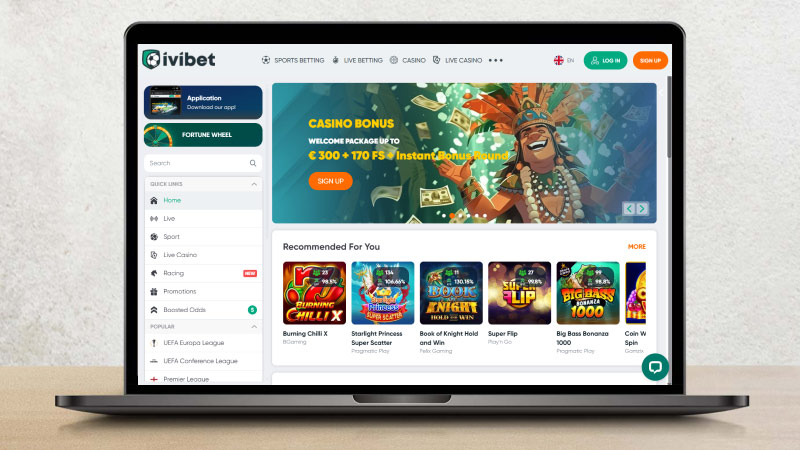 Снимка на безплатните завъртания на главната страница на Казино Ivibet