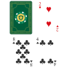 Карти за блекджек 8 2 и 4