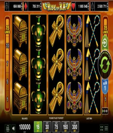 Играйте в Онлайн слот Rise of Ra от Amusnet безплатно сега | Onlain Kazino BG