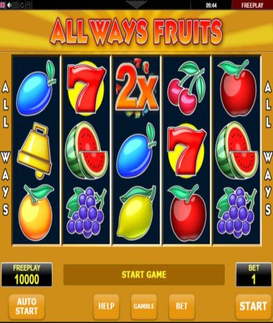 Играйте в All Ways Fruits Онлайн Слот от Amatic безплатно сега | Onlain Kazino BG